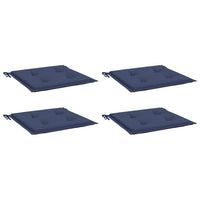 Cuscini per Pallet 4 pz Blu Marino 40x40x4 cm in Tessuto Oxford