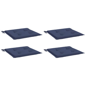 Cuscini per Pallet 4 pz Blu Marino 40x40x4 cm in Tessuto Oxford