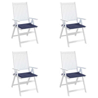 Cuscini per Pallet 4 pz Blu Marino 40x40x3 cm in Tessuto Oxford 378359