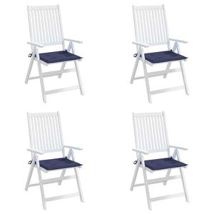 Cuscini per Pallet 4 pz Blu Marino 40x40x3 cm in Tessuto Oxford 378359