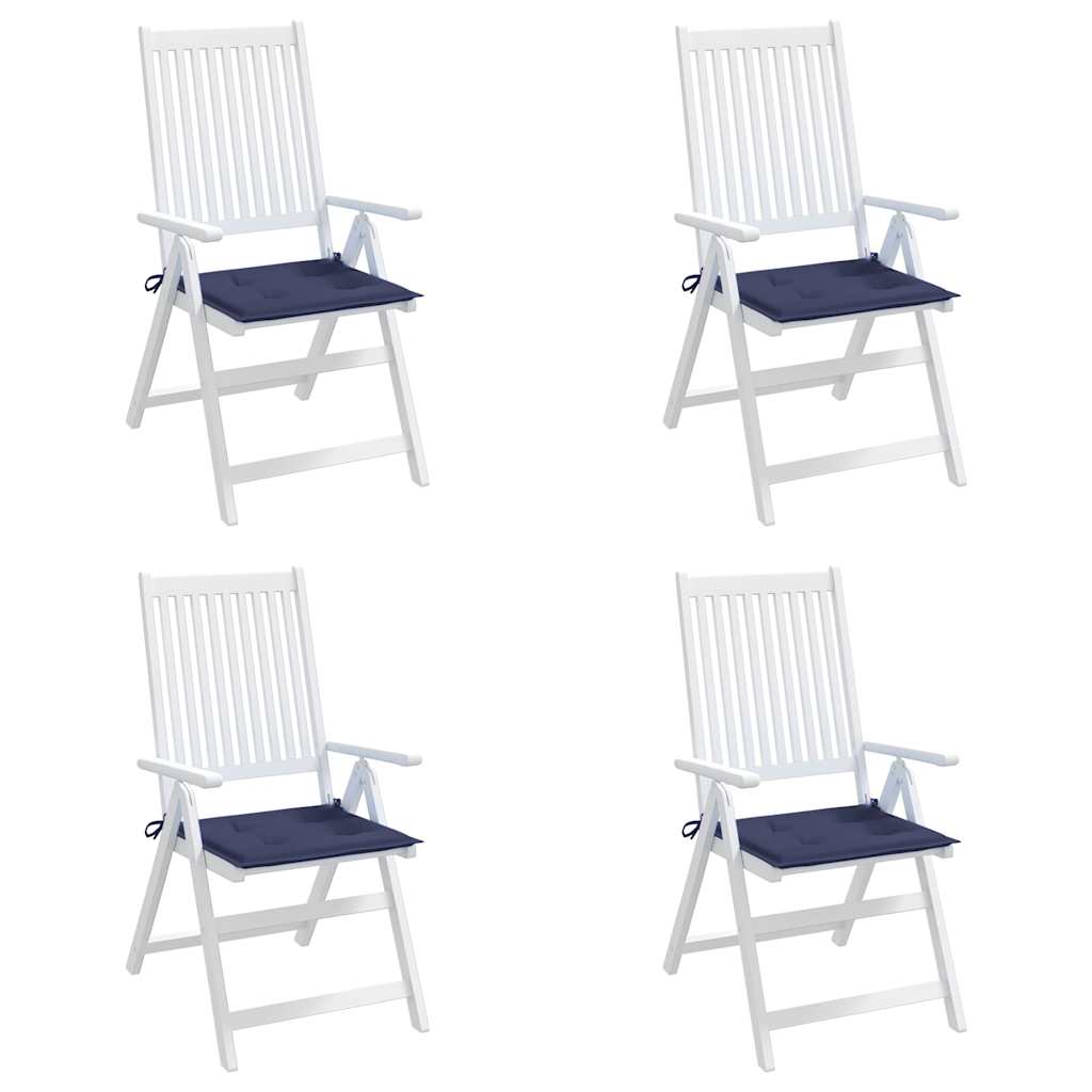 Cuscini per Pallet 4 pz Blu Marino 40x40x4 cm in Tessuto Oxford