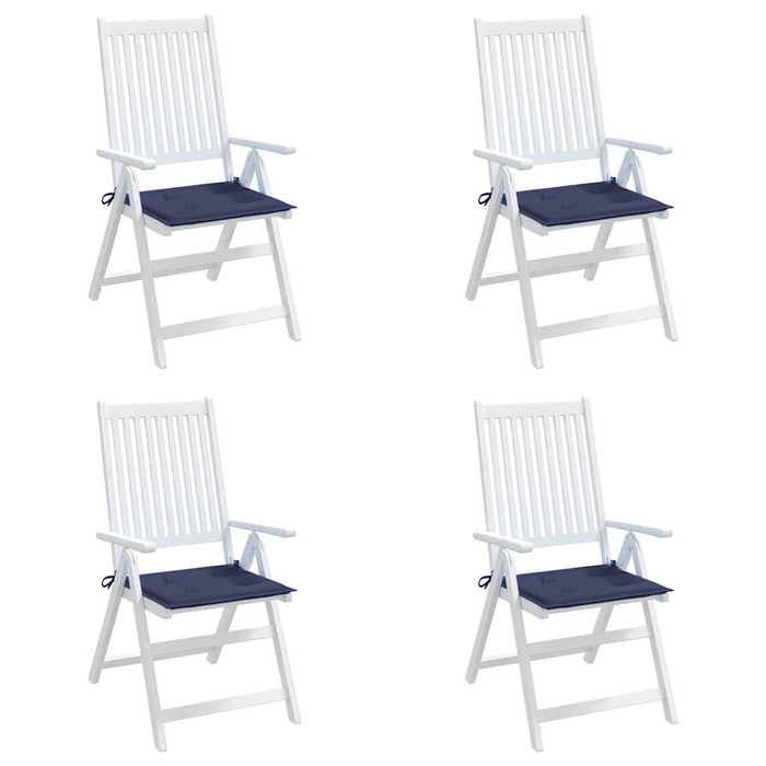 Cuscini per Pallet 4 pz Blu Marino 40x40x4 cm in Tessuto Oxford