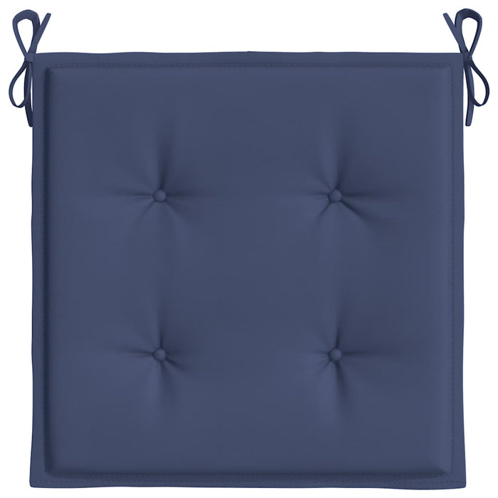 Cuscini per Pallet 4 pz Blu Marino 40x40x3 cm in Tessuto Oxford 378359