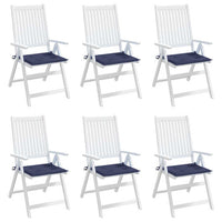 Cuscini per Pallet 6 pz Blu Marino 40x40x3 cm in Tessuto Oxford 378360