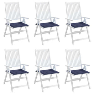 Cuscini per Pallet 6 pz Blu Marino 40x40x3 cm in Tessuto Oxford 378360