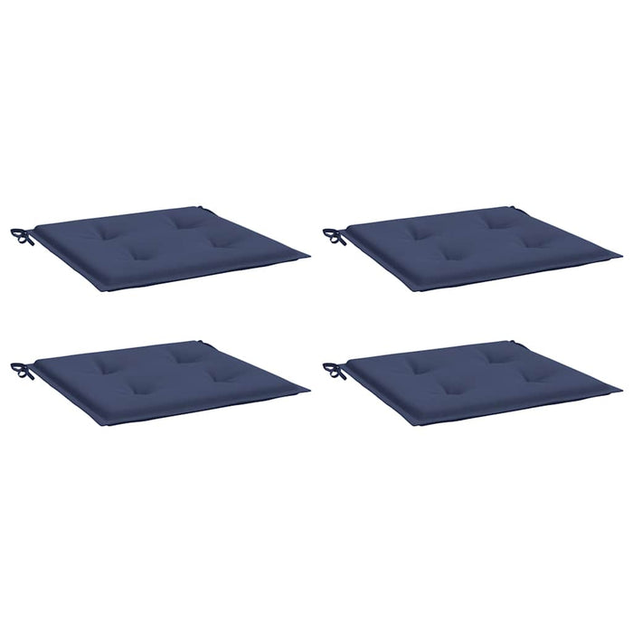 Cuscini per Pallet 4 pz Blu Marino 50x50x4 cm in Tessuto Oxford