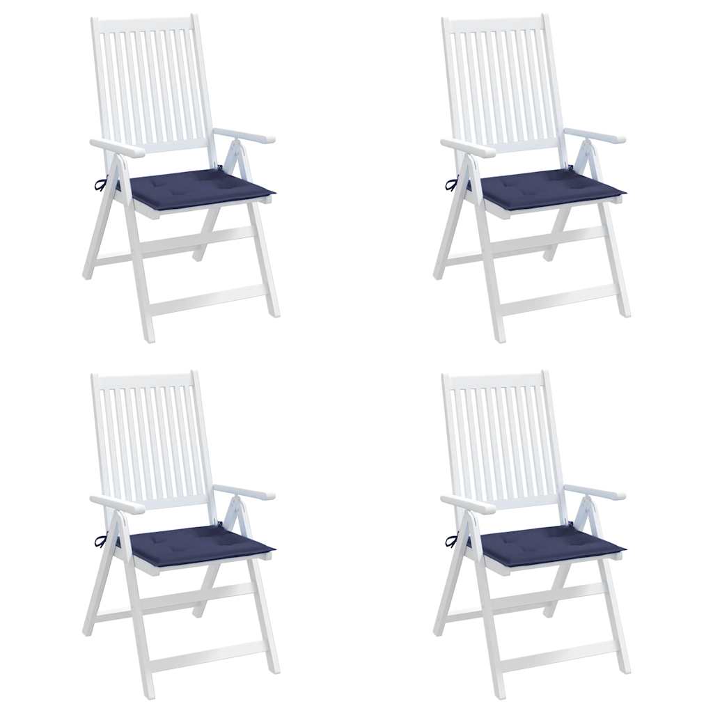 Cuscini per Pallet 4 pz Blu Marino 50x50x4 cm in Tessuto Oxford