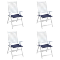 Cuscini per Pallet 4 pz Blu Marino 50x50x4 cm in Tessuto Oxford