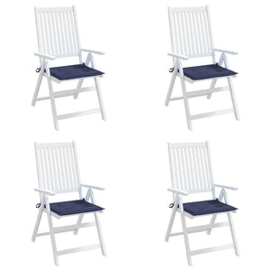 Cuscini per Pallet 4 pz Blu Marino 50x50x4 cm in Tessuto Oxford