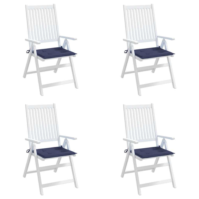 Cuscini per Pallet 4 pz Blu Marino 50x50x4 cm in Tessuto Oxford