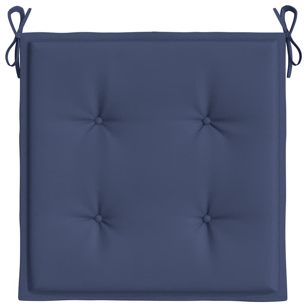 Cuscini per Pallet 4 pz Blu Marino 50x50x4 cm in Tessuto Oxford