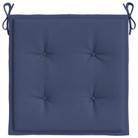 Cuscini per Pallet 4 pz Blu Marino 50x50x4 cm in Tessuto Oxford