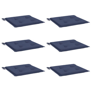 Cuscini per Pallet 6 pz Blu Marino 50x50x4 cm in Tessuto Oxford 378429