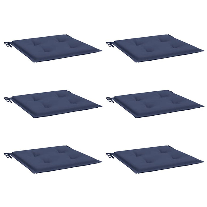 Cuscini per Pallet 6 pz Blu Marino 50x50x4 cm in Tessuto Oxford 378429