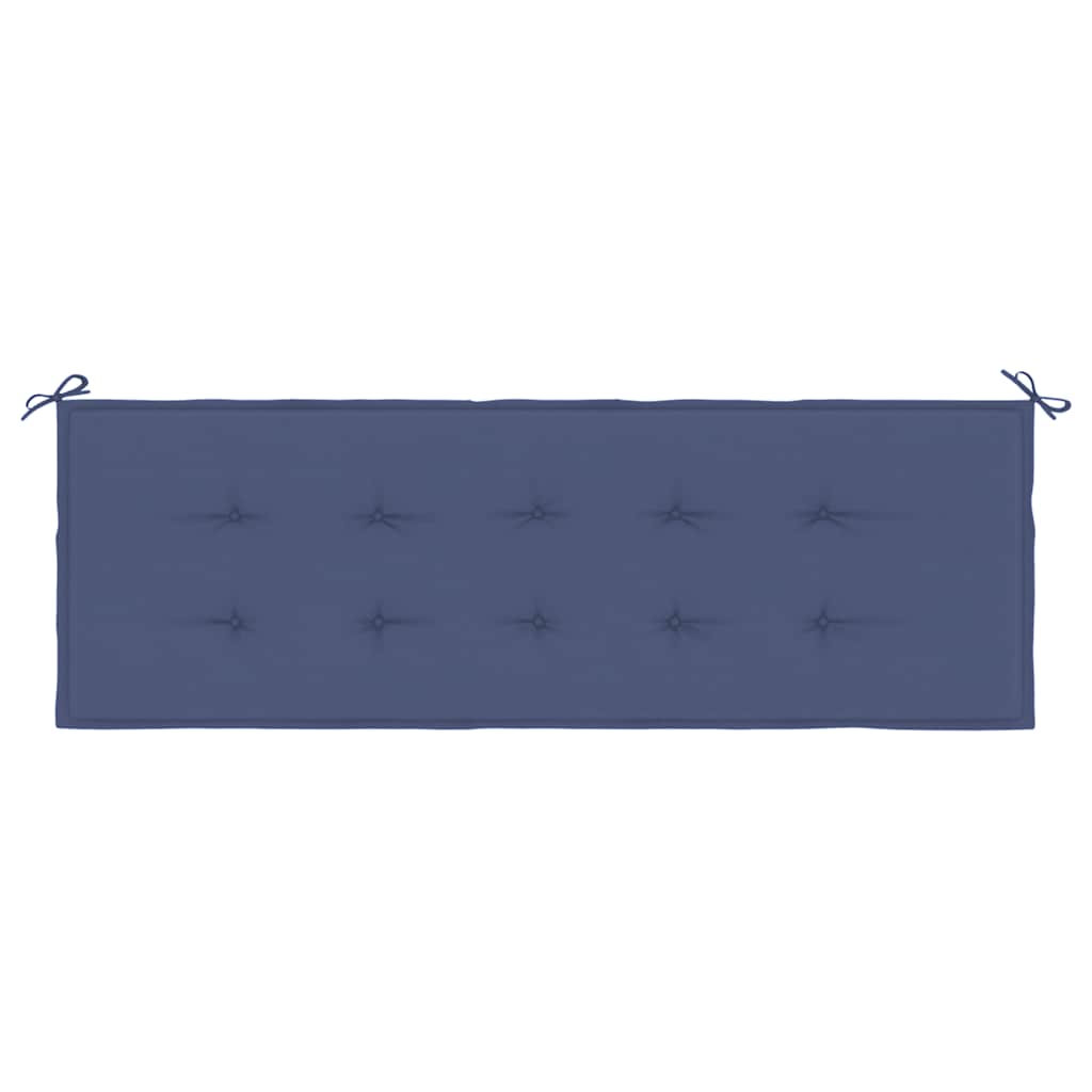 Cuscino Panca da Giardino Blu Marino 150x50x3 cm Tessuto Oxford 378498