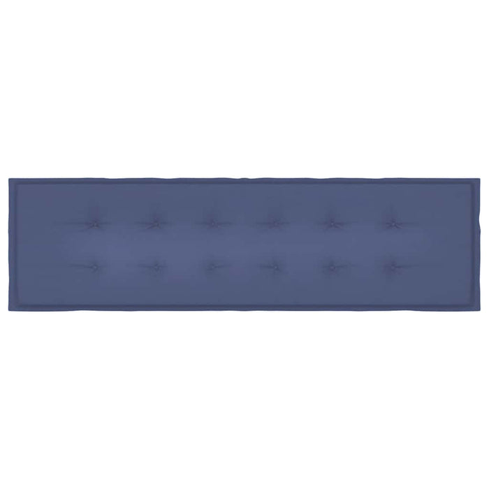 Cuscino per Panca Blu Marino 180x50x4 cm in Tessuto Oxford