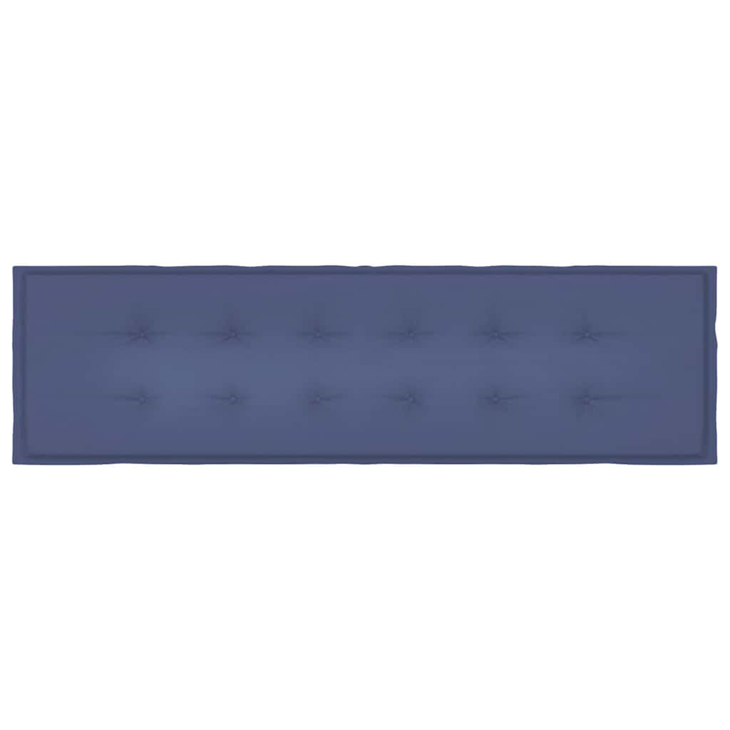 Cuscino per Panca Blu Marino 180x50x4 cm in Tessuto Oxford 378521