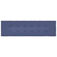 Cuscino per Panca Blu Marino 180x50x4 cm in Tessuto Oxford 378521
