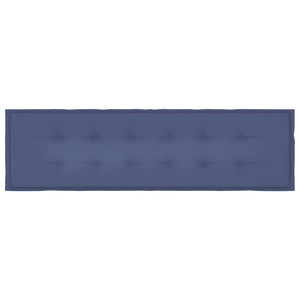 Cuscino per Panca Blu Marino 180x50x4 cm in Tessuto Oxford 378521