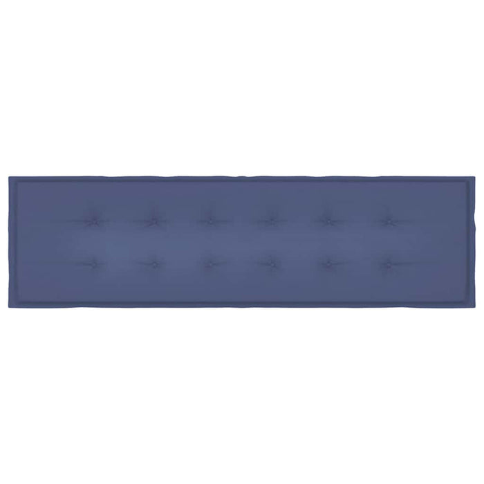 Cuscino per Panca Blu Marino 180x50x4 cm in Tessuto Oxford 378521
