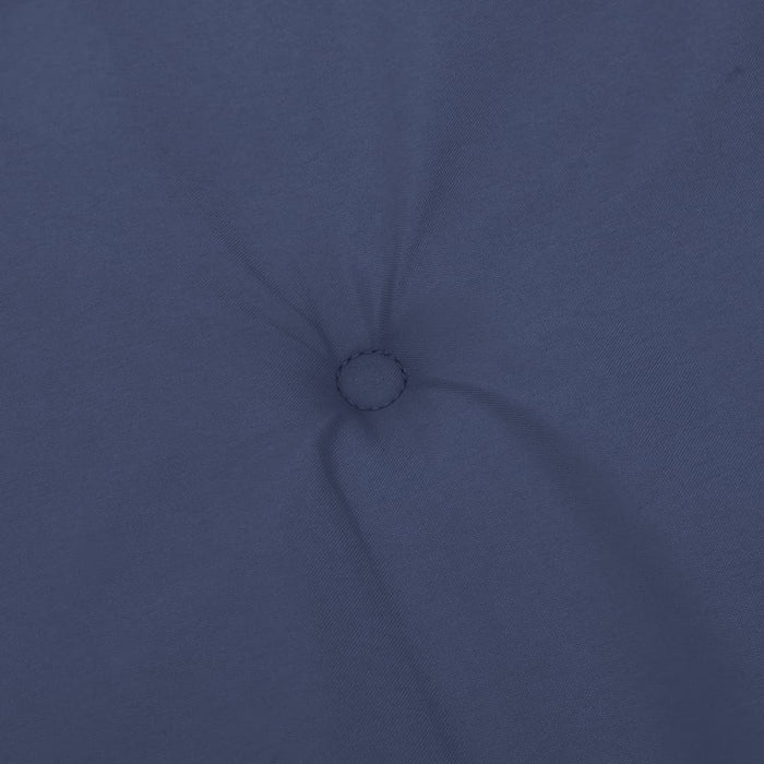 Cuscini Sedia con Schienale Alto 4 pz Blu Marino Tessuto 378612