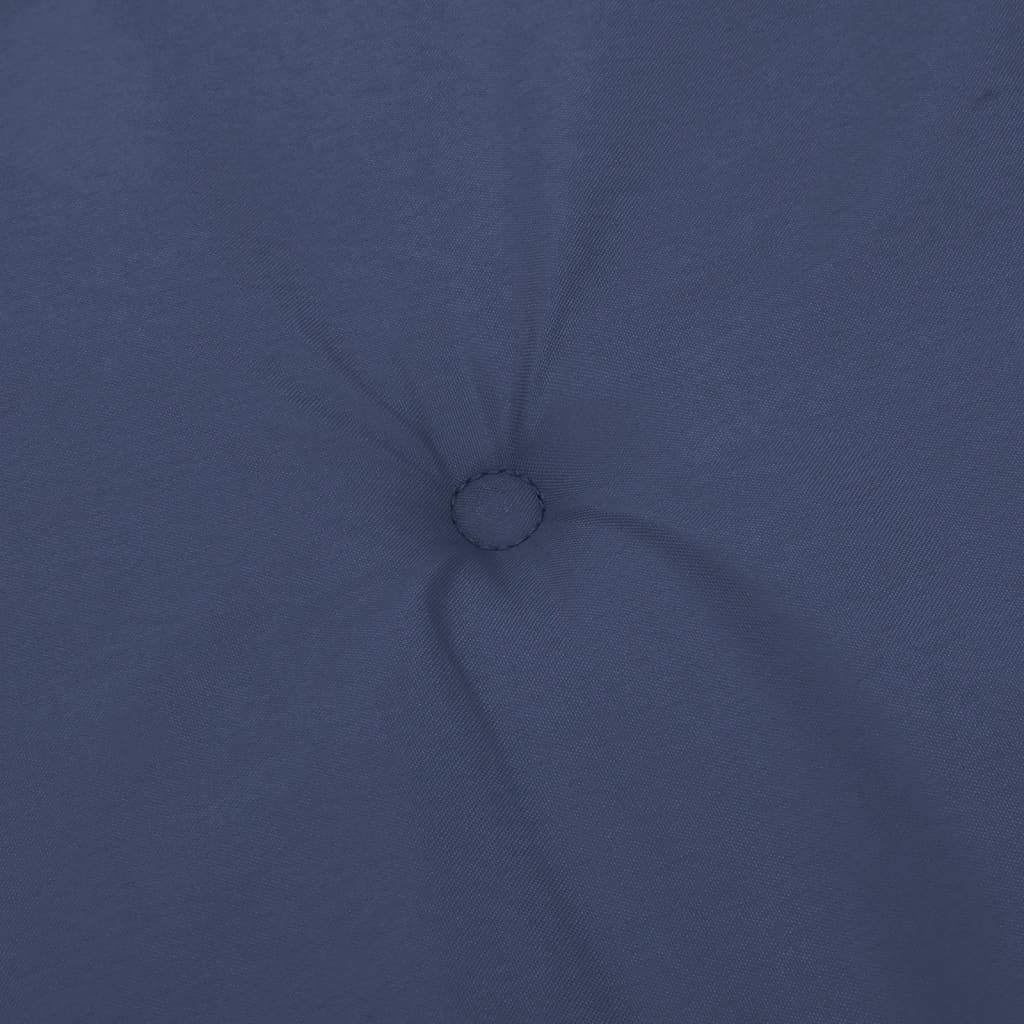 Cuscini Sedia Schienale Basso 6 pz Blu Marino in Tessuto