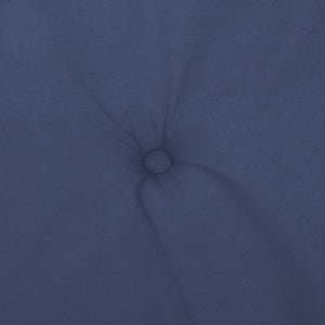 Cuscini Sedia Schienale Basso 6 pz Blu Marino in Tessuto