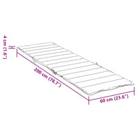 Cuscino per Lettino Prendisole Blu Marino in Tessuto Oxford