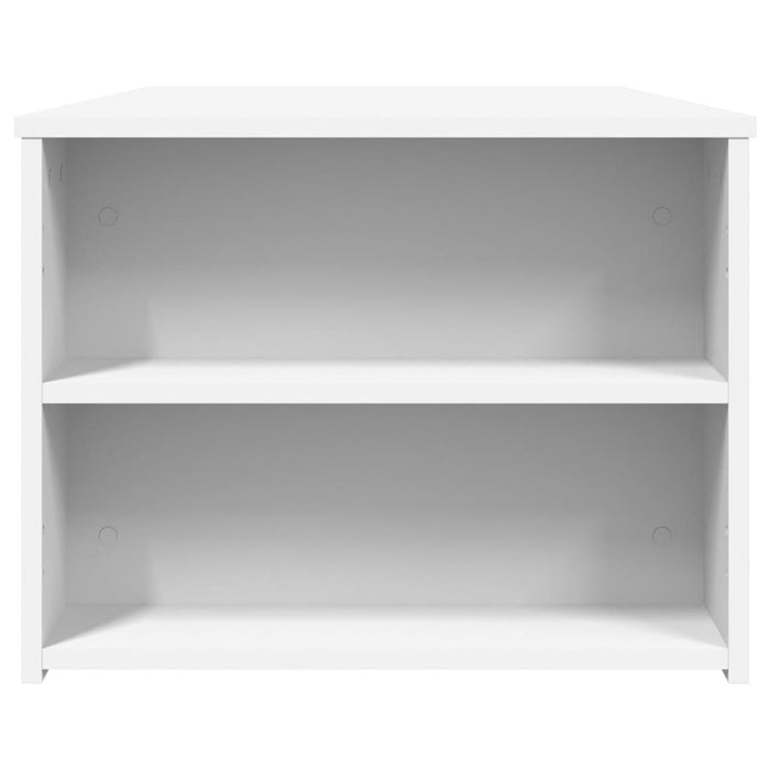 Tavolino da Salotto-Tavolino da soggiorno-Tavolo Bianco 102x55x42 cm in Legno Multistrato 410166