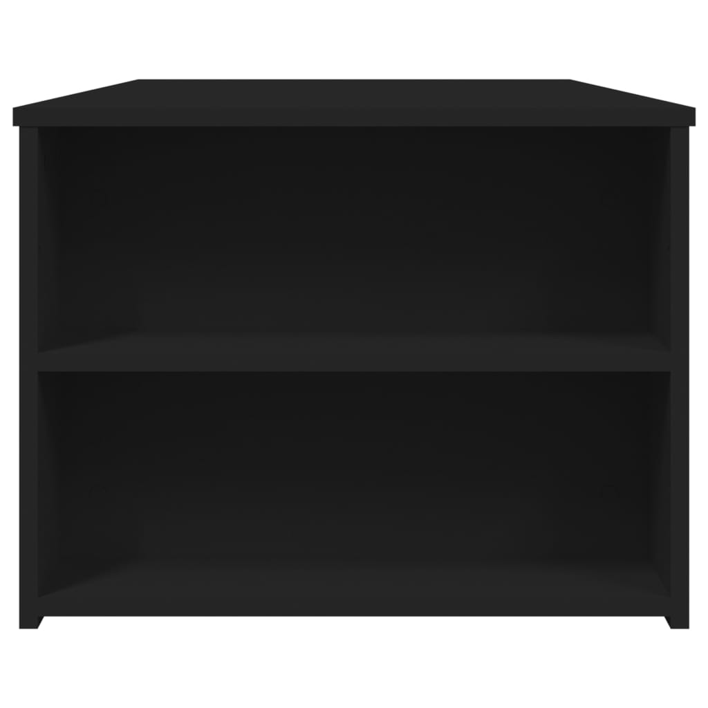 Tavolino da Salotto Nero 102x55x42 cm in Legno Multistrato