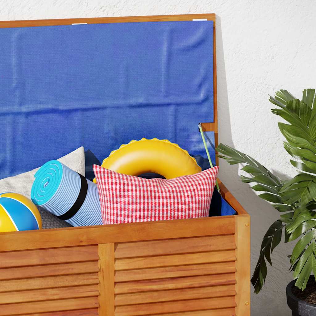 Contenitore Giardino con Feritoia 90x50x56cm Massello Acacia 365840