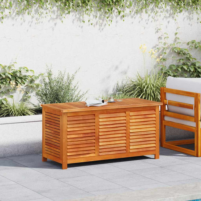 Contenitore Giardino con Feritoia 113x50x56cm Massello Acacia 365841