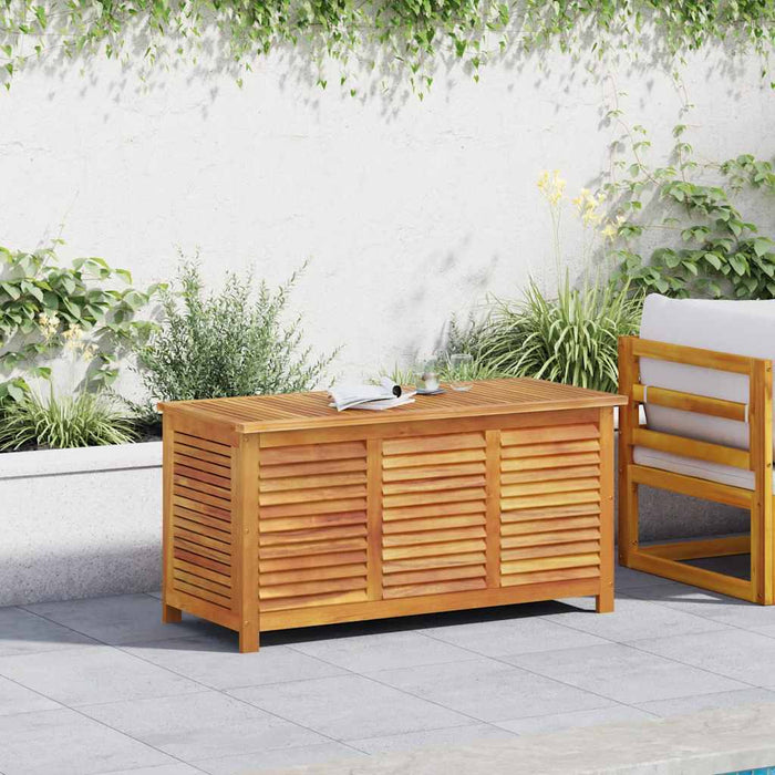 Contenitore Giardino con Feritoia 113x50x56cm Massello Acaciacod mxl 87695