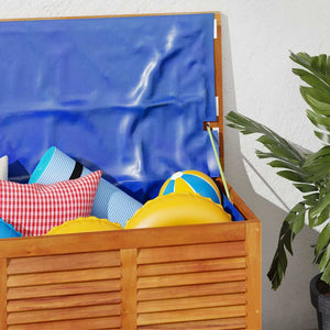 Contenitore Giardino con Feritoia 113x50x56cm Massello Acacia 365841