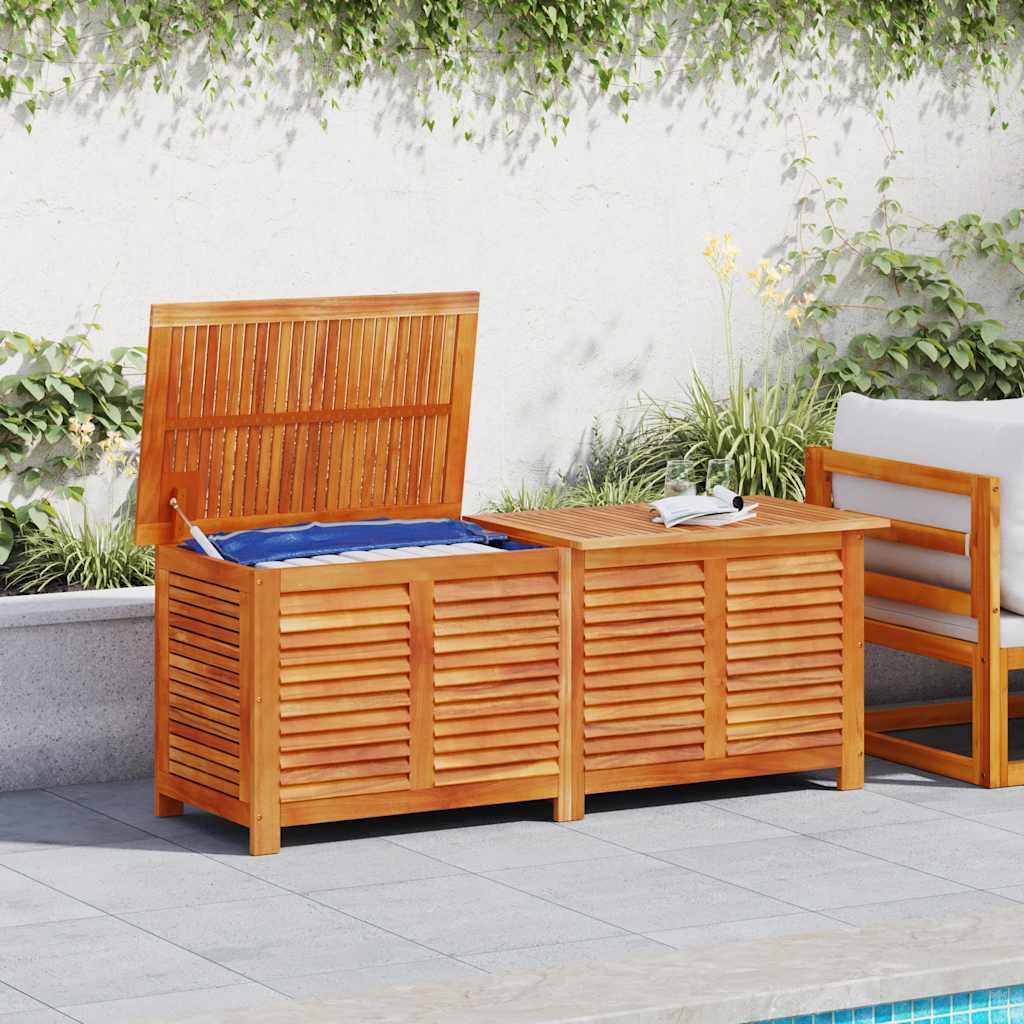 Contenitore Giardino con Feritoia 150x50x56cm Massello Acacia 365842