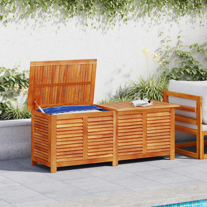 Contenitore Giardino con Feritoia 150x50x56cm Massello Acacia 365842