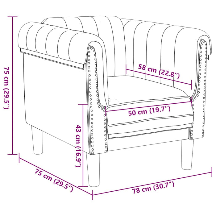 Poltrona Marrone in Similpelle Scamosciata 372574