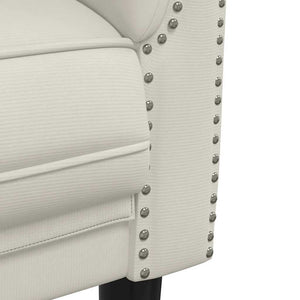 Divano a 2 Posti-Sofa 2 Posti Crema in Velluto