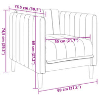 Poltrona Marrone in Similpelle Scamosciata 372603