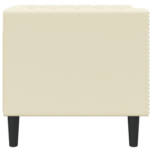 Poltrona Chesterfield Crema in Ecopelle 372653