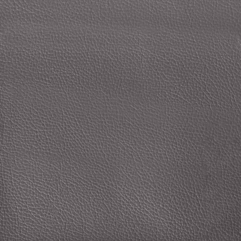 vidaXL Divano Chesterfield a 3 Posti Grigio in Similpelle