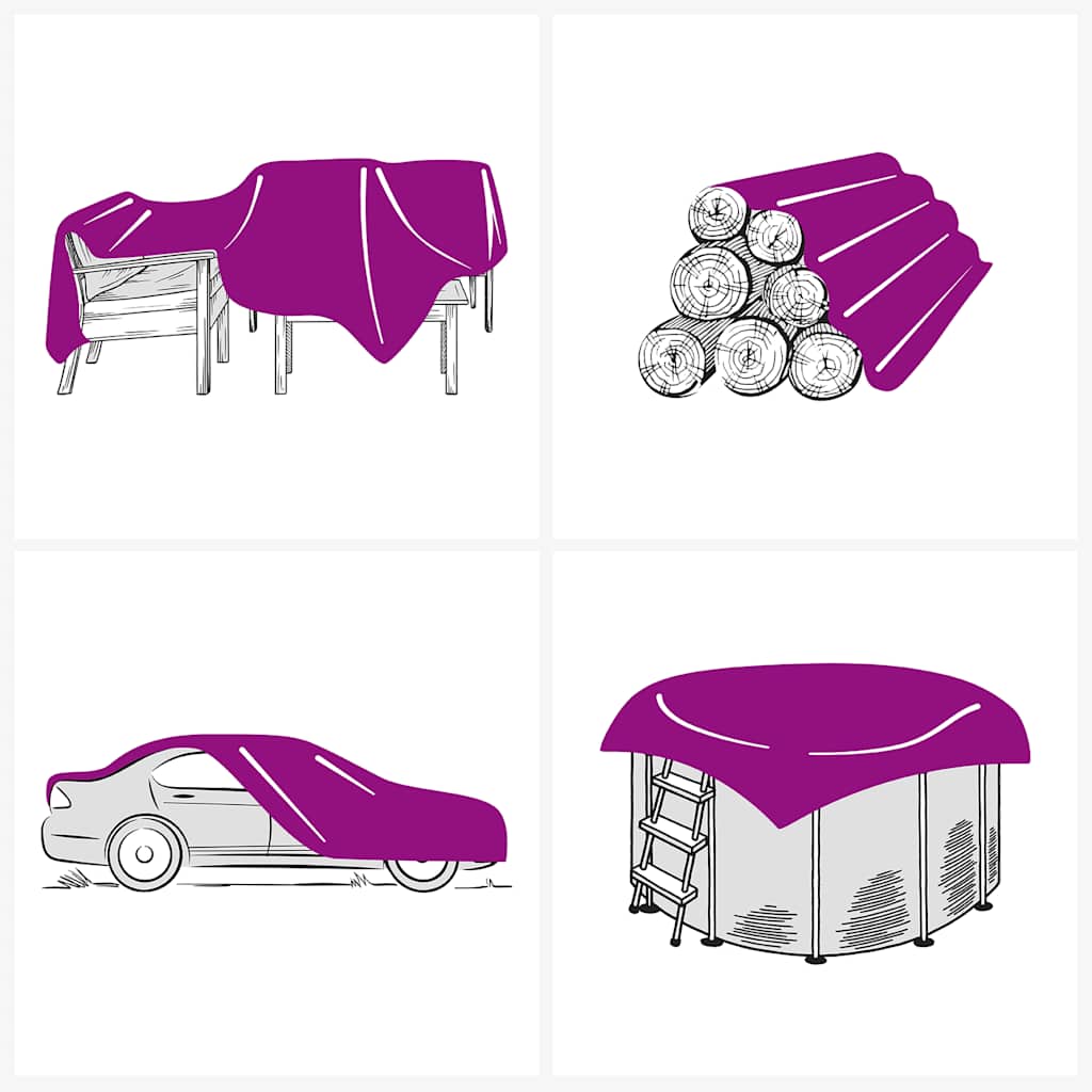 Telone Nero 1x2,5 m 650 g/m²