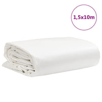 vidaXL Telone Bianco 1,5x10 m 650 g/m²