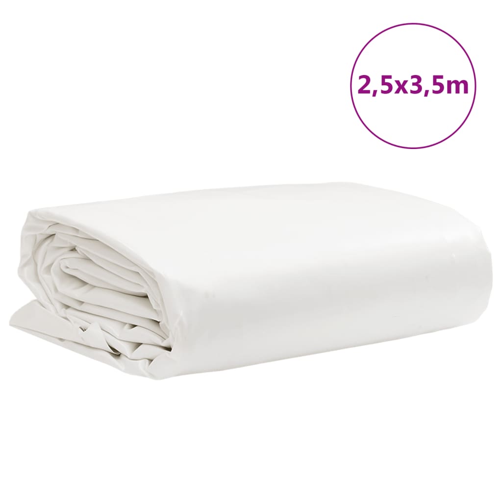 vidaXL Telone Bianco 2,5x3,5 m 650 g/m²
