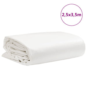 vidaXL Telone Bianco 2,5x3,5 m 650 g/m²