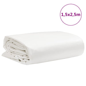vidaXL Telone Bianco 1,5x2,5 m 650 g/m²