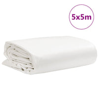 vidaXL Telone Bianco 5x5 m 650 g/m²