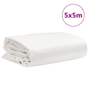 vidaXL Telone Bianco 5x5 m 650 g/m²
