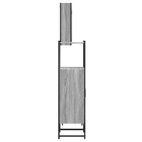 vidaXL Set Mobili da Bagno 3 pz Grigio Sonoma in Legno Multistrato