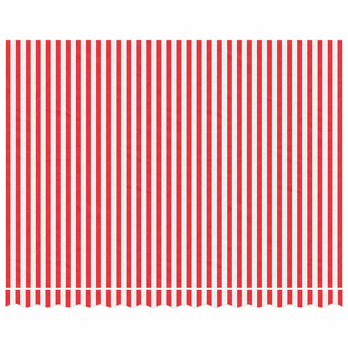 Tessuto di Ricambio per Tenda Strisce Rosse e Bianche 3,5x2,5 m 367715